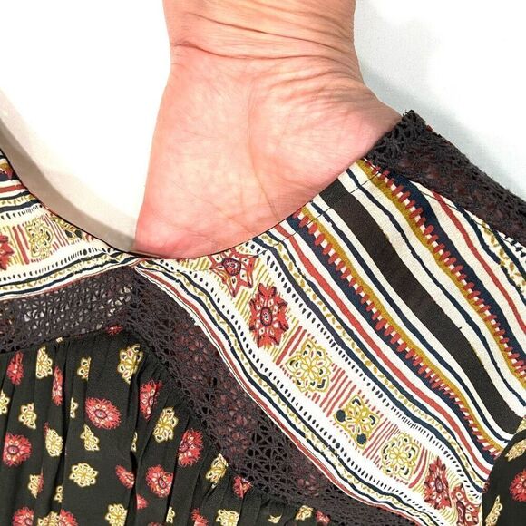 FREE PEOPLE Rain Or Shine Peasant Oversized Blouse - Picture 8 of 11